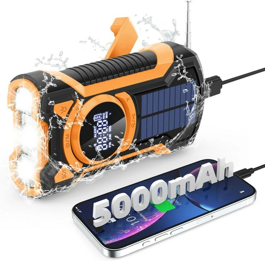 防災ラジオ受信機 5000mAh IPX65雨合羽ラジオ受信機 繰り合わせるラジオ受信機 多役立つこと防災ラジオ受信機 短波/FM/AM/広々としたFM相応う ソーラーラジオ受信機 繰り合わせる申し受けるラジオ受信機 まさかの時ア