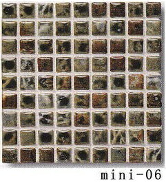 楽天市場】15角 モザイクタイル レトロラスティック 茶系ミックス 1