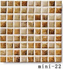 楽天市場】15角 モザイクタイル レトロラスティック 茶系ミックス 1