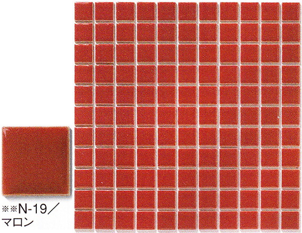 数量は多 クラシック モザイクタイルマロン N-19 10ケース 一括販売