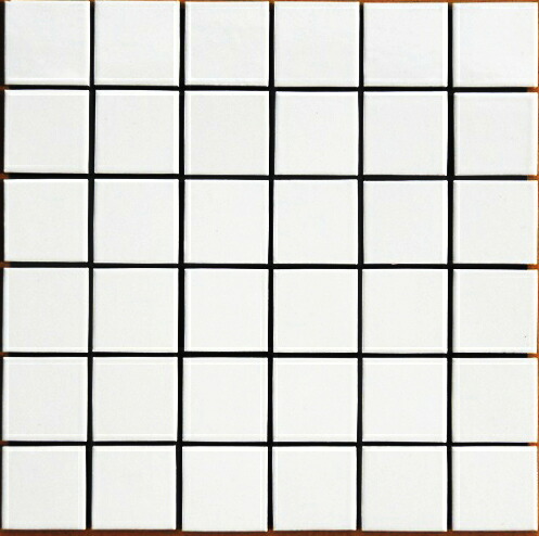 楽天市場】モザイク タイル 75角 72x72ミリ シート 販売 白 楽天市場】モザイク タイル 75角 72x72ミリ シート 販売 白