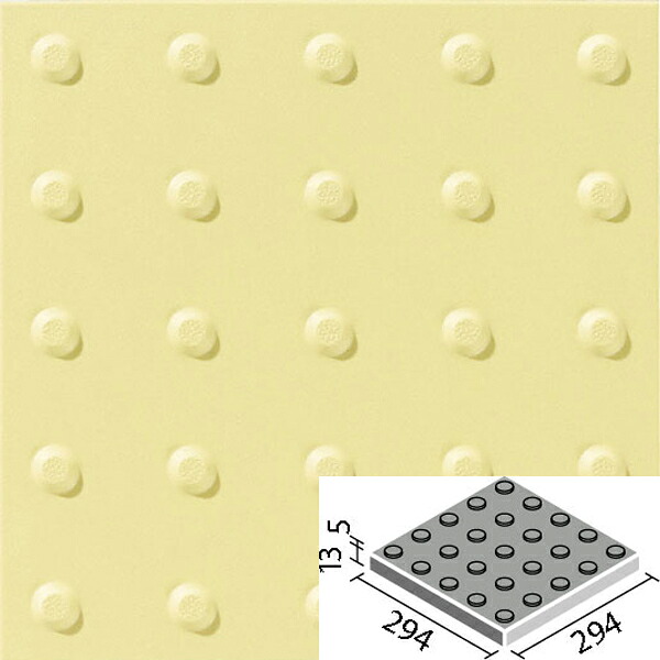 タイル 視覚障害者用床タイル 300mm角（位置表示型） PS-300M/K-CYJ / LIXIL INAX [購入者全員に次回使えるサンキュークーポン配布中！]