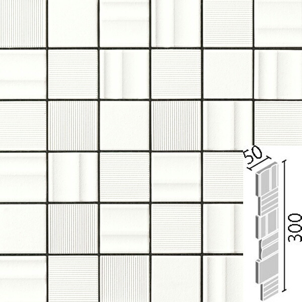 Inax タイルショップ セラヴィオ ヤマシタ E 溝面スクエア セラヴィオ タイル Hal C Cef 1 Lixil タイル 3種類の面状が織り成す陰影感が 端正な住宅の外観を装うタイルです Hal C Cef 1 出隅用平ネット張り