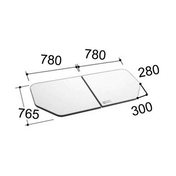 楽天市場】風呂ふた 1600用組ふた(2枚) YFK-1574B(3)L 左タイプ 浴槽サイズ 75×160cm用(実寸サイズ740×1540mm) / 風呂フタ 浴槽フタ/ LIXIL INAX : タイルショップ ヤマシタ