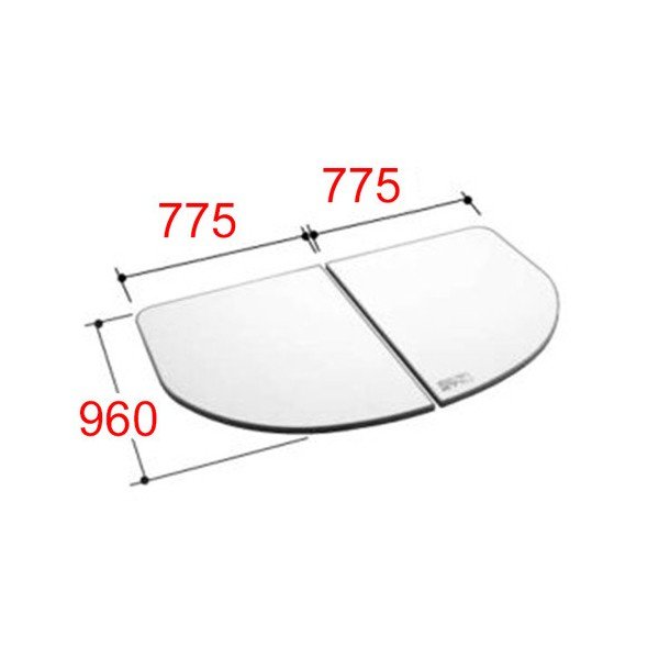 楽天市場】風呂ふた 1600用薄型保温組ふた(2枚) YFK-1676B(2)R-D2 右タイプ 浴槽サイズ 80×160cm用(実寸サイズ800×1560mm)  /風呂フタ 浴槽フタ/ LIXIL INAX : タイルショップ ヤマシタ