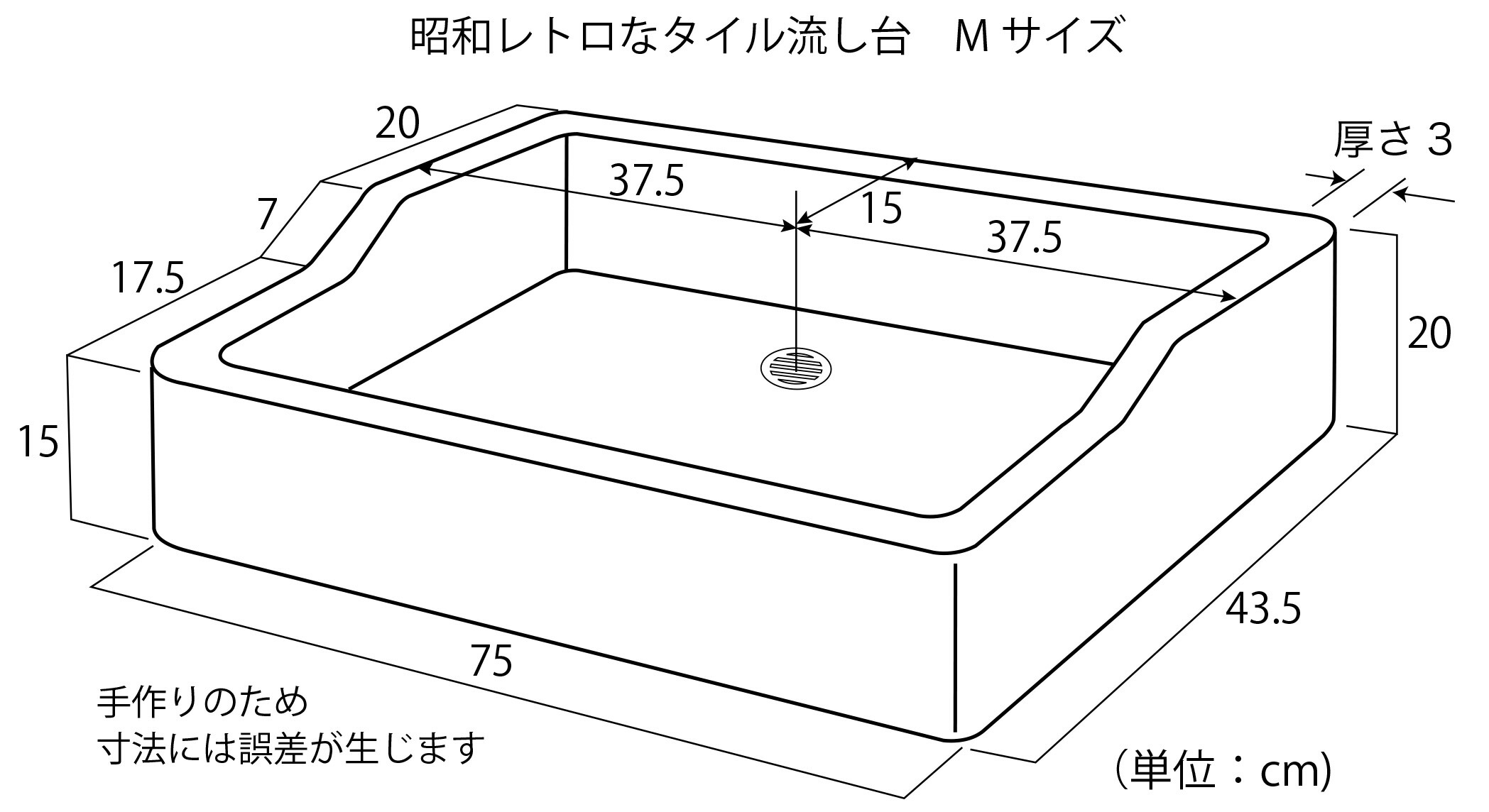 全品5倍p 5 クーポン 8 25 限定 タイル流し台 ガーデンシンク用モルタル下地 サイズ排水口中央 Natboardmcqs Com