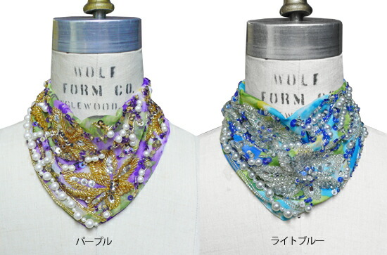ビーズ刺繍のストール　チリア　田川啓二 楽天市場】チリア 田川啓二 シャイニーサークルストール TILIA