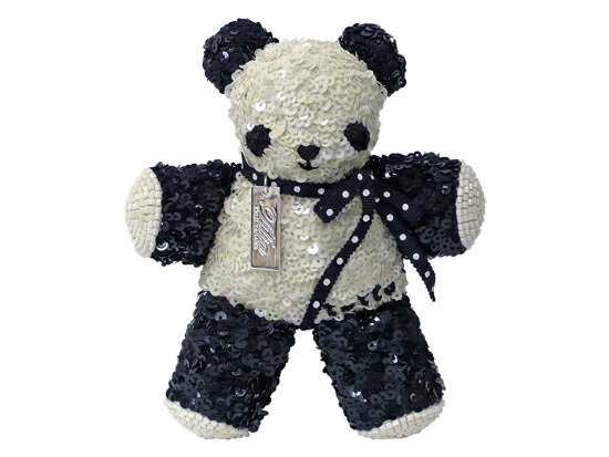 楽天市場】チリア 田川啓二 ビーズとスパンコール刺繍のベア Mサイズ