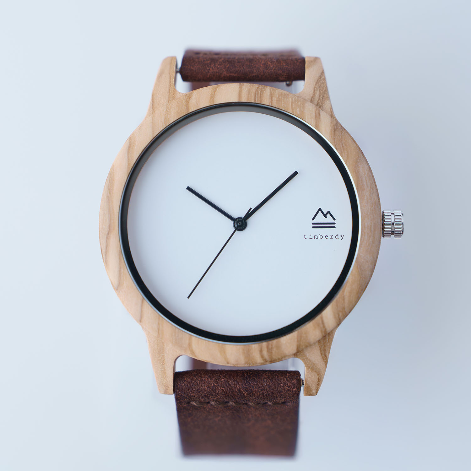 【timberdy公式】【送料無料】木製 腕時計 本革 timberdy natural‐大 NT-20-SB-PB-SV-BW プエブロレザー ブラウン ギフト プレゼント 結婚記念日 木婚式 軽量 レディース メンズ 夫婦の木 ウッドウォッチ｜timberdy online store店