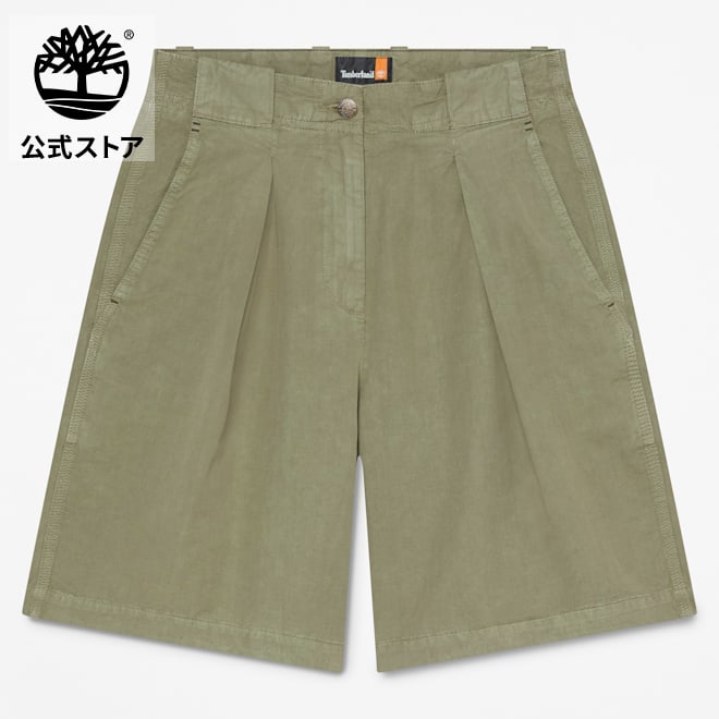 【公式】ティンバーランド Timberland コットンリネン ショーツ レディース