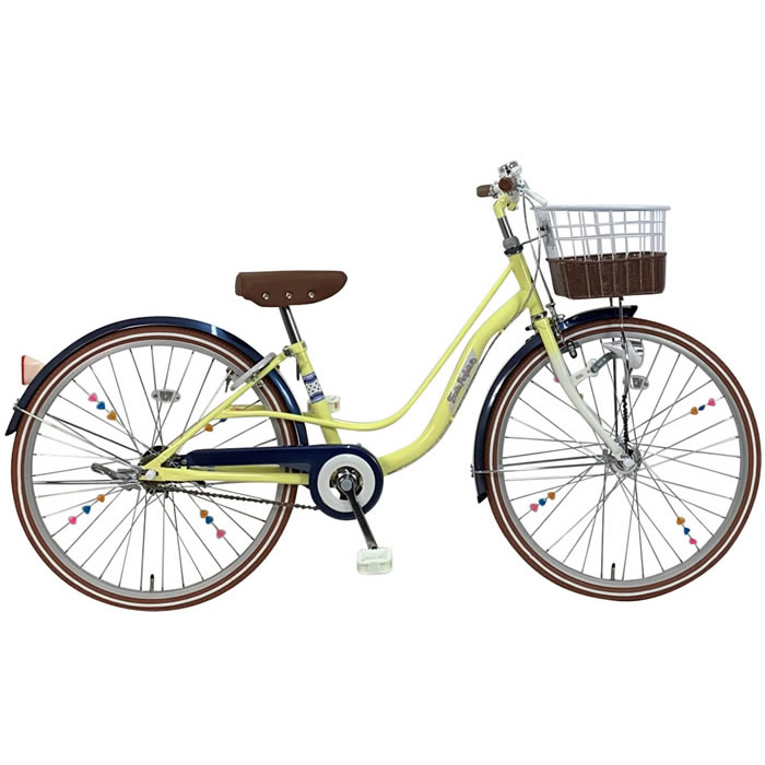 24型 自転車専門店 女の子に人気のかわいいデザイン カラーの子供用自転車 子供自転車 フルーツパフェ 軽い踏み心地 電動自転車 パーツ オートライト付 24インチ 変速なし 激安価格 変速なし タイム Time 小学生の女の子に大人気のロングセラー子供自転車 子ども