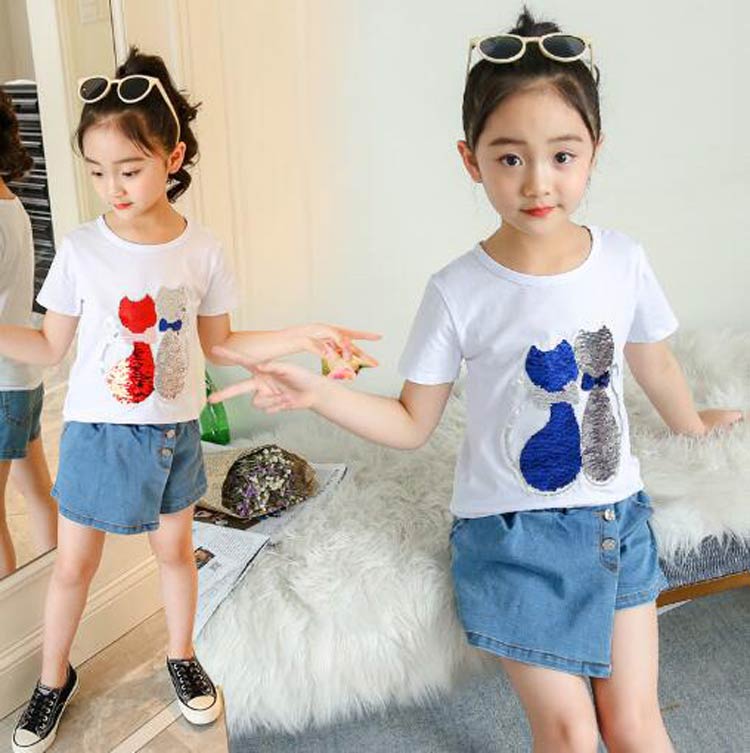 楽天市場 送料無料 子供服 女の子半袖 Tシャツ 夏着女の子 可愛い