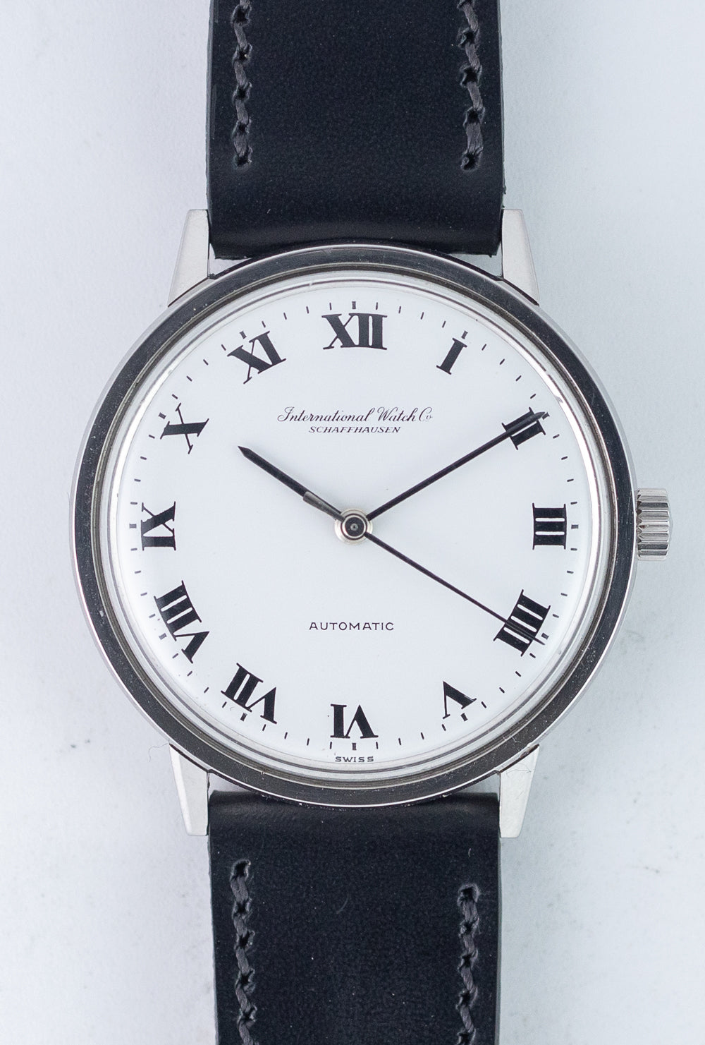 IWC Ref.803A White Roman Dial【自動小銃一巻き】【ヴィンテージ時辰儀】