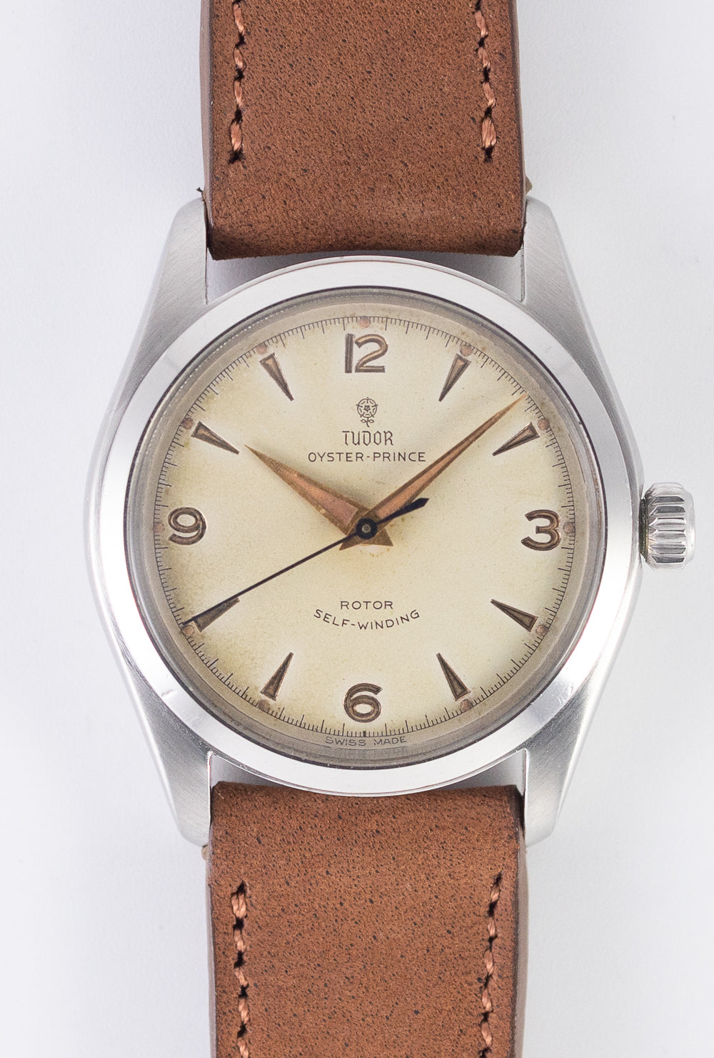 Tudor oyster- prince 手巻き Tudor (Rolex) Oyster Prince 25 Jewel Men's Automatic Watch 32mm