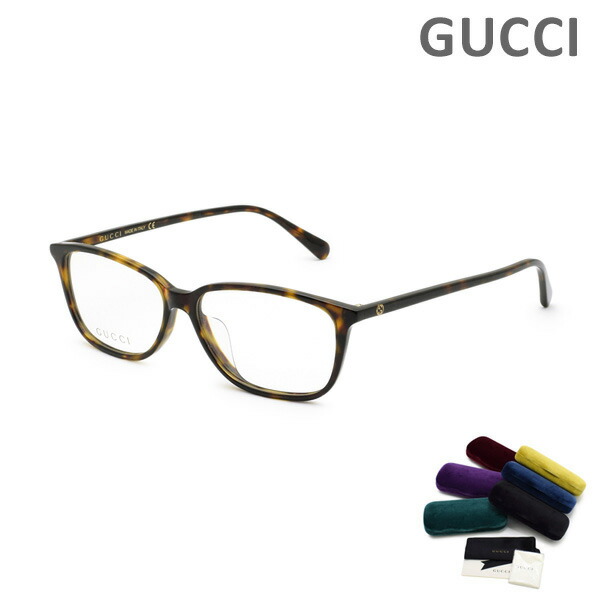 グッチ メガネ 眼鏡 フレーム のみ GG0757OA-002 ハバナ アジアンフィット レディース GUCCI 【送料無料（※北海道・沖縄は配送不可）】