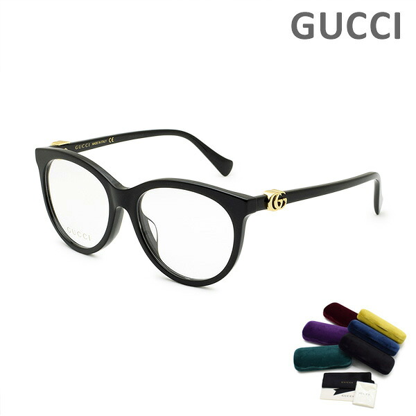 グッチ メガネ 眼鏡 フレーム のみ GG1074OA-001 ブラック アジアンフィット レディース GUCCI 【送料無料（※北海道・沖縄は配送不可）】
