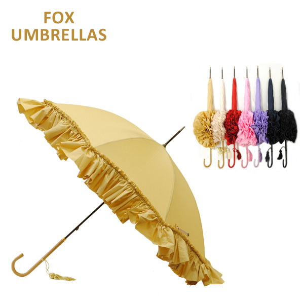 FOX UMBRELLAS （フォックスアンブレラ） 長傘 WL9 SLIM LEATHER 雨具 ブランド傘 レディース 