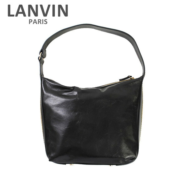 LANVIN PARIS （ランバン パリス） Medium Hobo Bag バッグ LW-BGER00-AGNE-E17 10 BLACK レディース ショルダーバッグ 【送料無料（※北海道・沖縄は配送不可）】｜タイムクラブ セレクト 86,785円