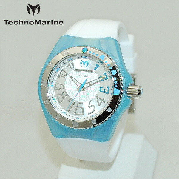 TechnoMarine テクノマリーン 腕時計 TM115224 CRUISE ORIGINAL ライトブルー/シルバー/ホワイト ラバー ウォッチ テクノマリン 時計 【送料無料（※北海道・沖縄は配送不可）】｜タイムクラブ セレクト 18,879円
