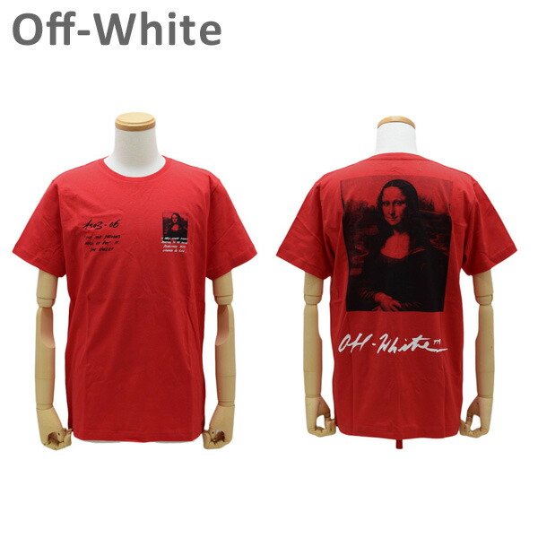 在庫処分 オフホワイト Tシャツ モナリザ レッド MONNALISA S/S SLIM TEE OMAA027 S19-1850052010 Off-White 【送料無料（※北海道・沖縄は配送不可）】｜タイムクラブ セレクト
