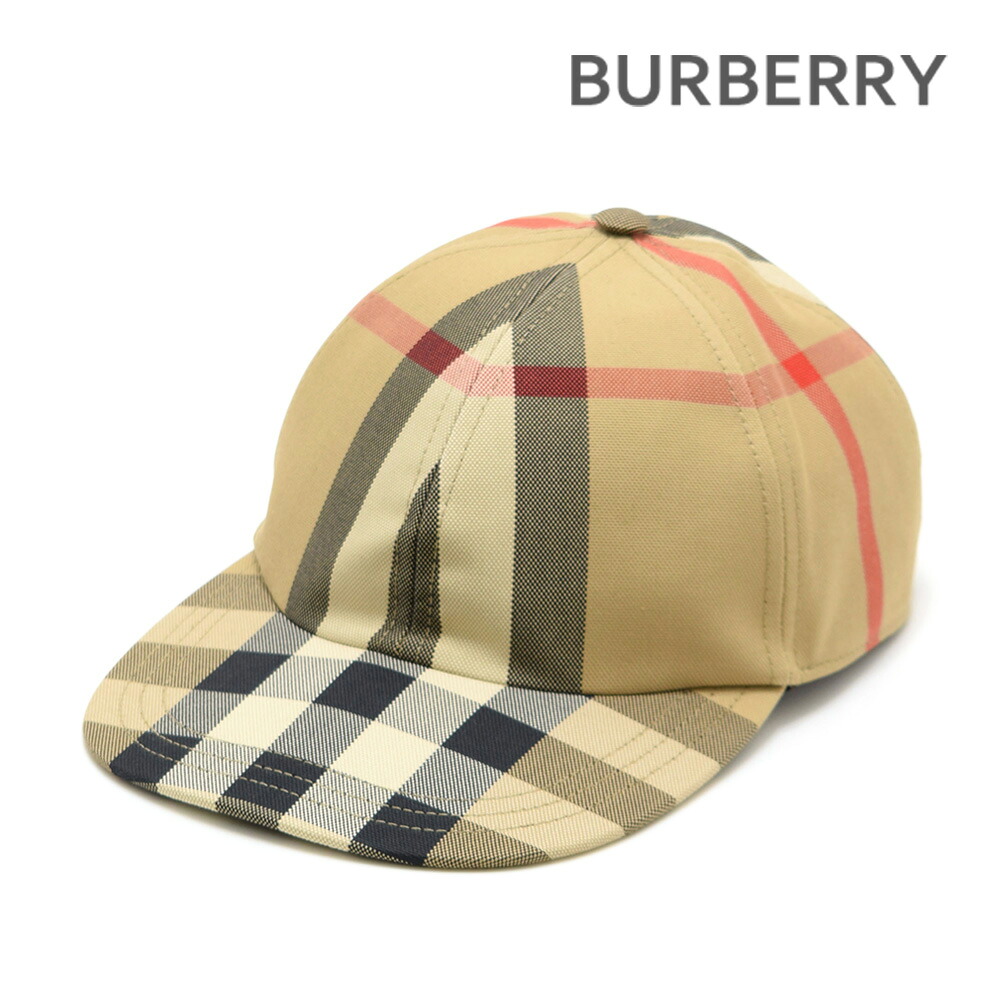 23SS バーバリー キャップ 8068035 チェック メンズ 帽子 BURBERRY【送料無料（※北海道・沖縄は配送不可）】｜タイムクラブ セレクト