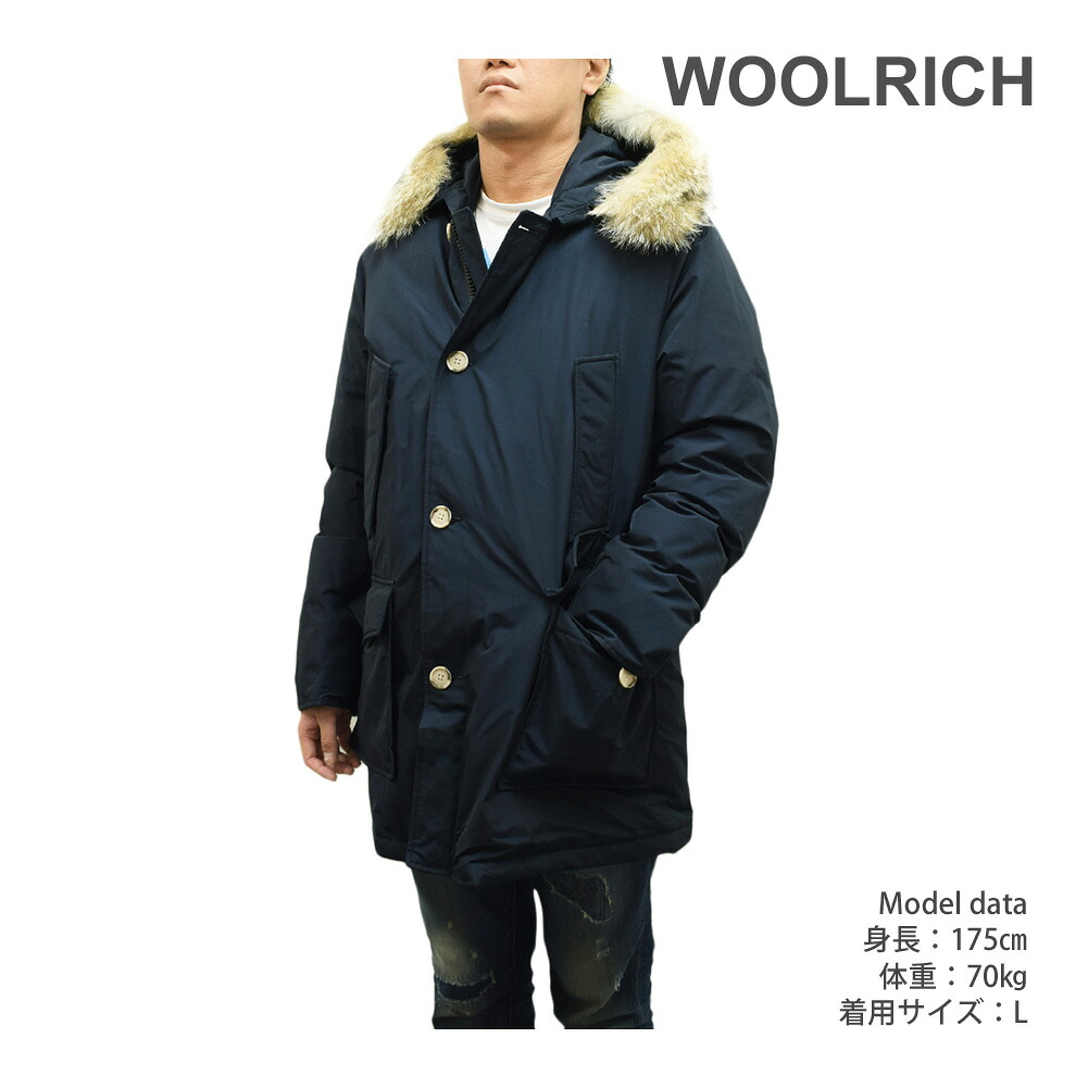 ウールリッチ ダウン ARCTIC DETACHABLE FUR PARKA メルトンブルー メンズ CFWOOU0482MRUT0001-MLB WOOLRICH【送料無料（※北海道・沖縄は配送不可）】｜タイムクラブ セレクト