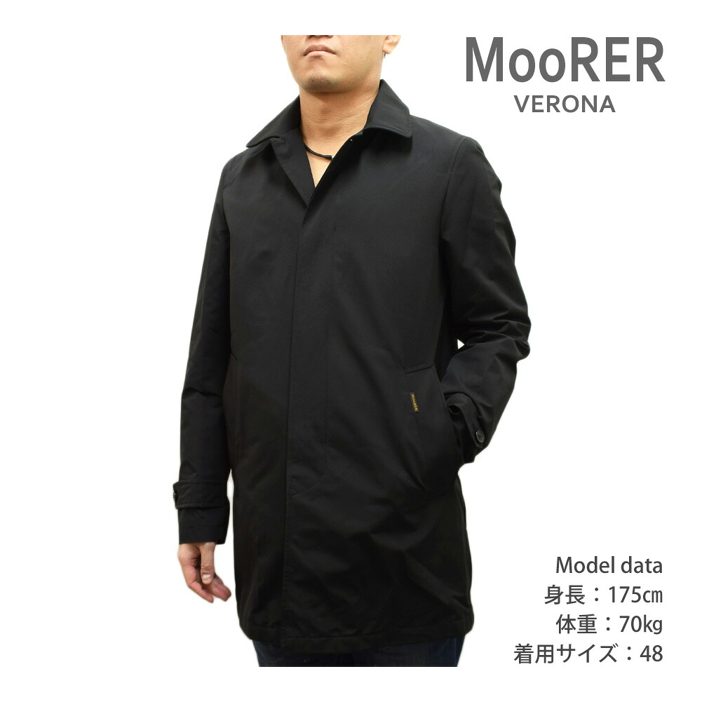 23SS ムーレー コート メンズ VITTOR-WM NERO ブラック ジャケット オーバーコート MOORER 【送料無料（※北海道・沖縄は配送不可）】｜タイムクラブ セレクト 59,982円