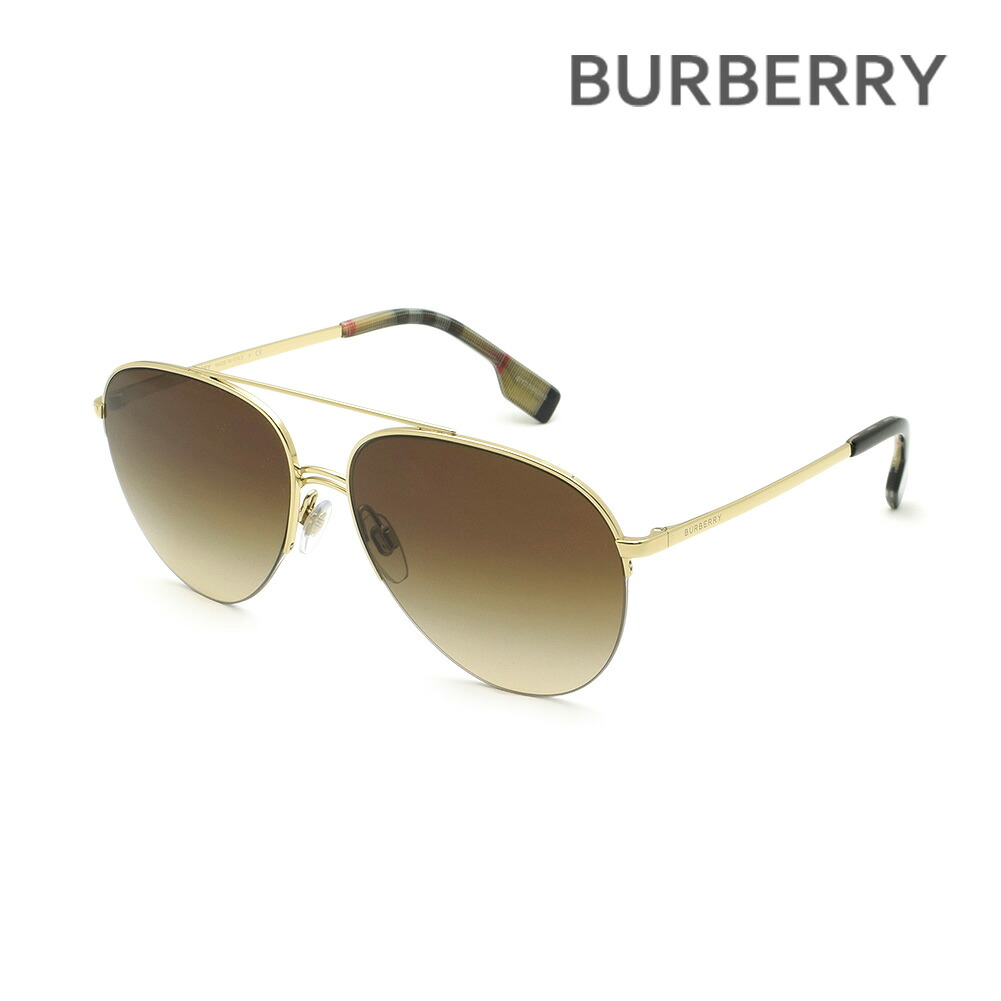 バーバリー サングラス BE3113 132513 59 ノーズパッド レディース BURBERRY UVカット B 3113 1325/13 FERRY【送料無料（※北海道・沖縄は配送不可）】｜タイムクラブ セレクト