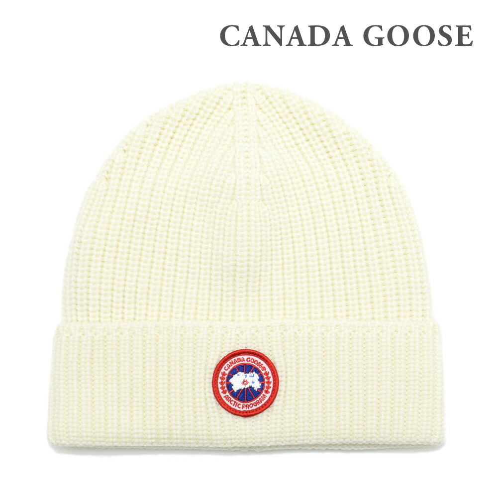 カナダグース ニット帽 ニットキャップ 5026M 467 ホワイト系 ARCTIC DISC RIB TOQUE メンズ レディース ユニセックス CANADA GOOSE【送料無料(※北海道・沖縄は配送不可)】|タイムクラブ セレクト