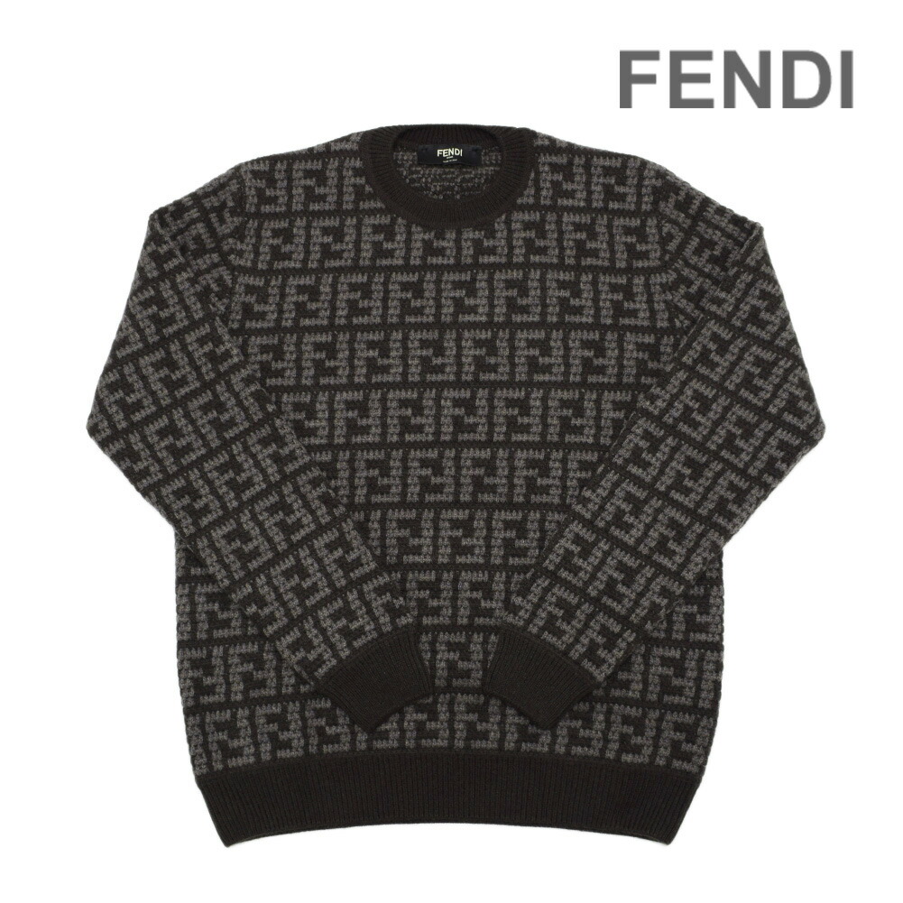楽天市場】フェンディ FENDI FFロゴ ジャガードニット セーター