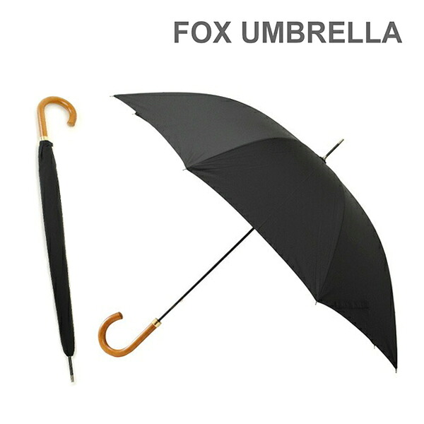 FOX UMBRELLAS フォックスアンブレラ 長傘 GM2 Malacca ブラック 雨具 ブランド傘 【送料無料（※北海道・沖縄は配送不可）】｜タイムクラブ セレクト