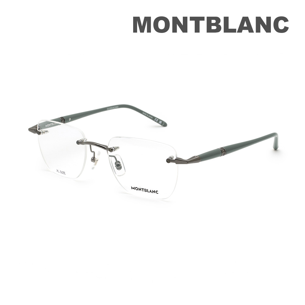 楽天市場】モンブラン 眼鏡 縁無し/フチ無し ゴールド ツーポイント型