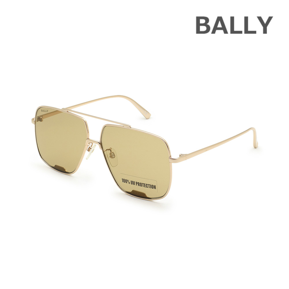 BALLY バリー サングラス BY0017-D/S-28E ゴールド/ブラウン ノーズパッド メンズ レディース ユニセックス UVカット【送料無料（※北海道・沖縄は配送不可）】｜タイムクラブ セレクト