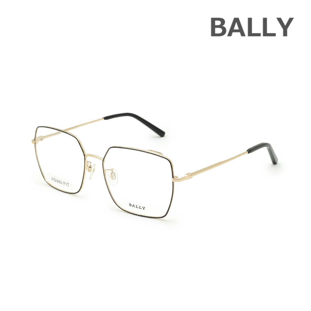 BALLY バリー メガネ 眼鏡 フレーム のみ BY5001-D/V-005 ブラック/ゴールド ノーズパッド レディース【送料無料（※北海道・沖縄は配送不可）】｜タイムクラブ セレクト 10,490円