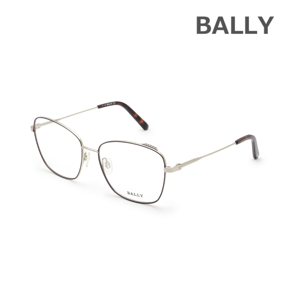 BALLY バリー メガネ 眼鏡 フレーム のみ BY5021/V-071 ブラック ノーズパッド レディース【送料無料（※北海道・沖縄は配送不可）】