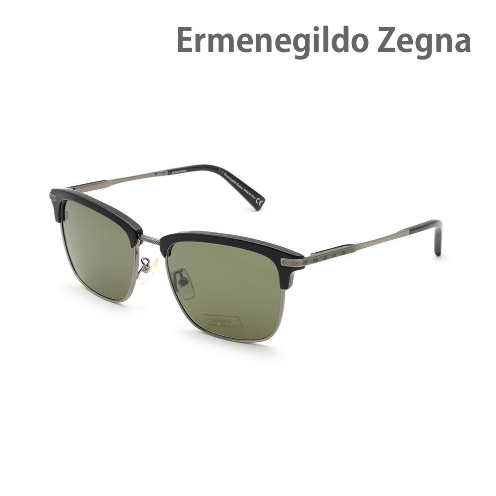 エルメネジルド・ゼニア サングラス EZ0092-D/S-01N ブラック ノーズパッド メンズ UVカット Ermenegildo Zegna【送料無料（※北海道・沖縄は配送不可）】｜タイムクラブ セレクト 22,260円