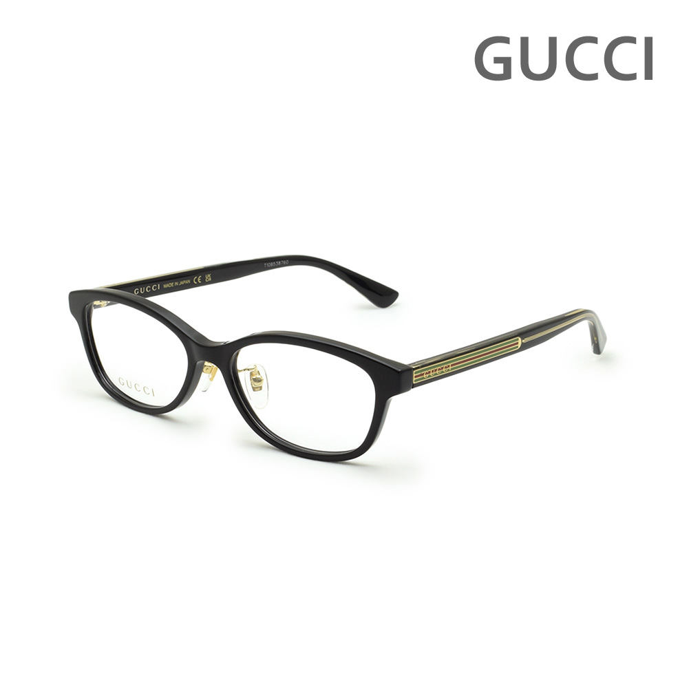グッチ メガネ 眼鏡 フレーム のみ GG1612OJ-001 ブラック ノーズパッド メンズ レディース ユニセックス GUCCI【送料無料(※北海道・沖縄は配送不可)】|タイムクラブ セレクト