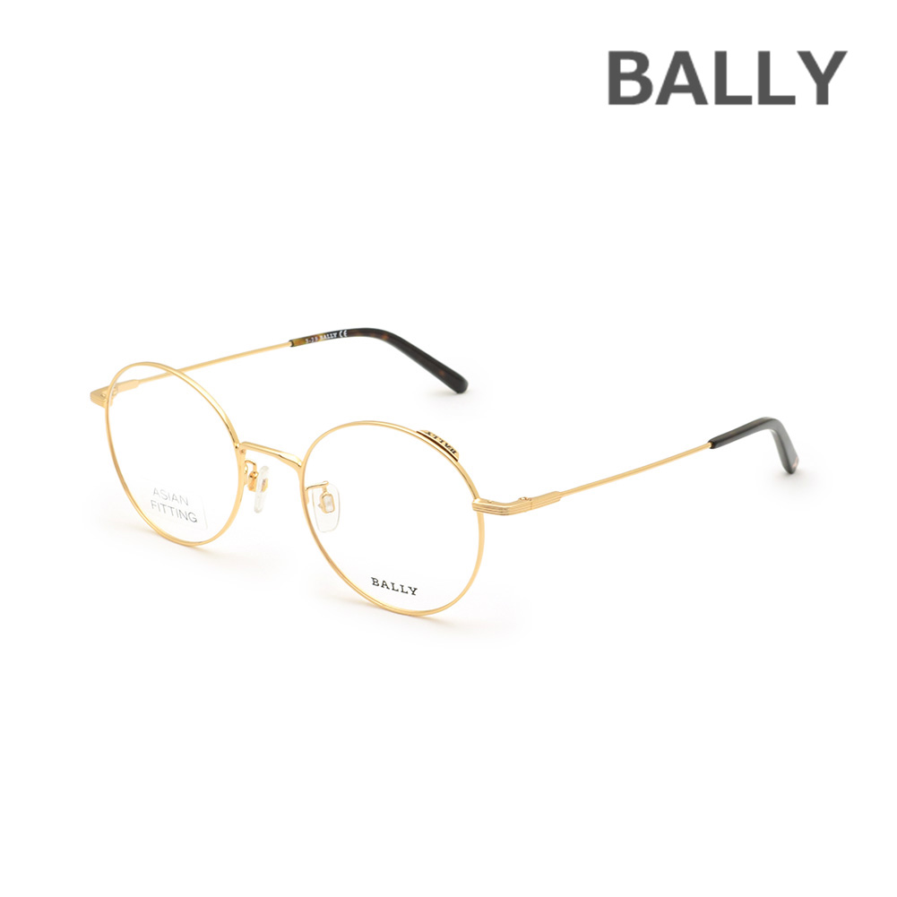 BALLY バリー メガネ 眼鏡 フレーム のみ BY5028-D/V-030 ゴールド ノーズパッド メンズ【送料無料（※北海道・沖縄は配送不可）】｜タイムクラブ セレクト