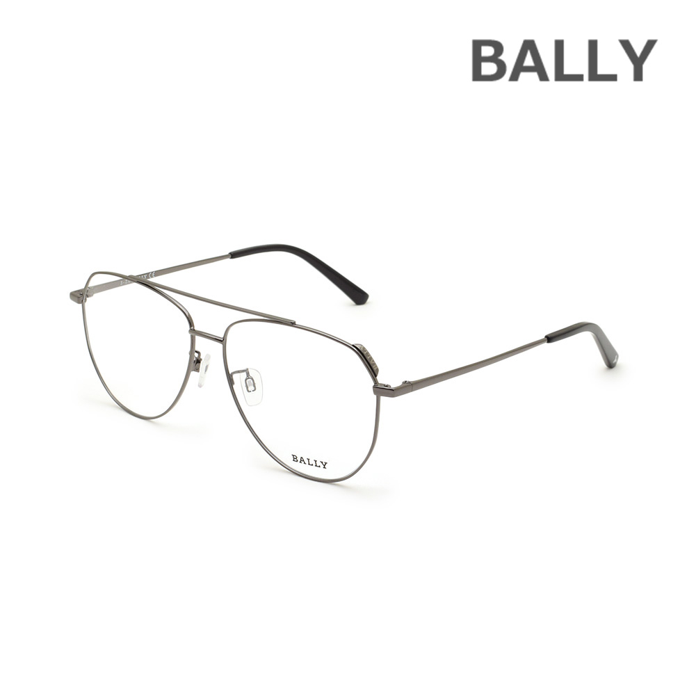 BALLY バリー メガネ 眼鏡 フレーム のみ BY5035-H/V-008 ガンメタル ノーズパッド メンズ レディース ユニセックス【送料無料（※北海道・沖縄は配送不可）】｜タイムクラブ セレクト