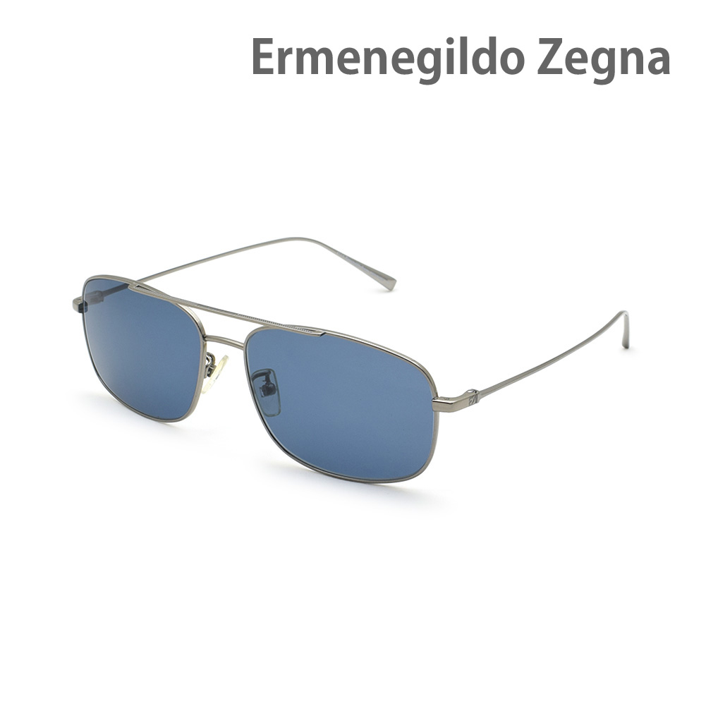 エルメネジルド・ゼニア サングラス EZ0109-D/S-12V ブルー ノーズパッド メンズ UVカット Ermenegildo Zegna【送料無料(※北海道・沖縄は配送不可)】|タイムクラブ セレクト