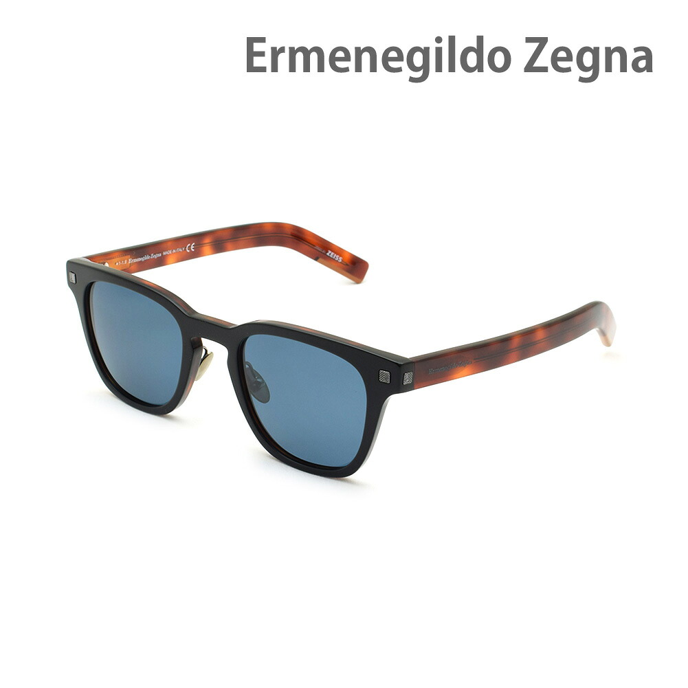 エルメネジルド・ゼニア サングラス EZ0125-F/S-05V ブルーグレー ノーズパッド メンズ UVカット Ermenegildo Zegna【送料無料（※北海道・沖縄は配送不可）】｜タイムクラブ セレクト
