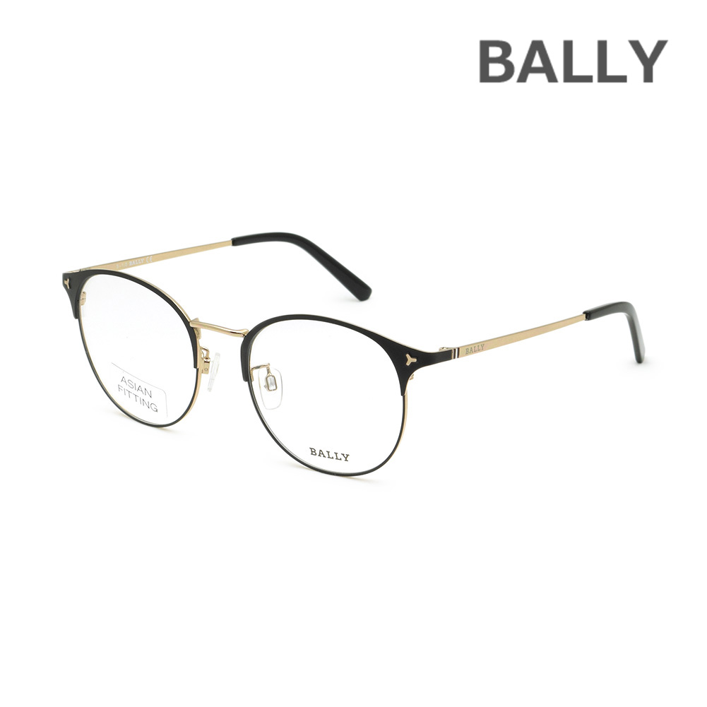 BALLY バリー メガネ 眼鏡 フレーム のみ BY5040-D/V-002 ブラック ノーズパッド メンズ レディース ユニセックス【送料無料（※北海道・沖縄は配送不可）】