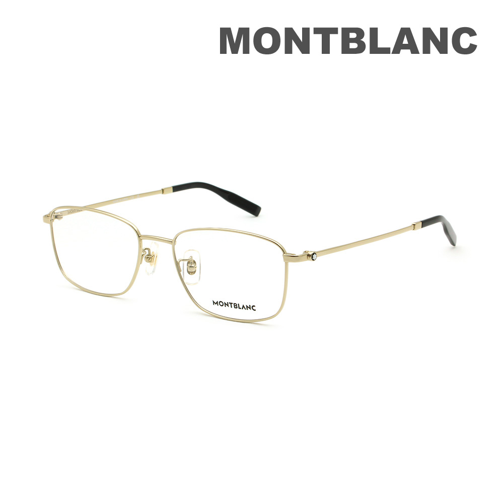 【国内正規品】モンブラン メガネ 眼鏡 フレーム のみ MB0373OA-002 ゴールド ノーズパッド メンズ MONTBLANC【送料無料（※北海道・沖縄は配送不可）】