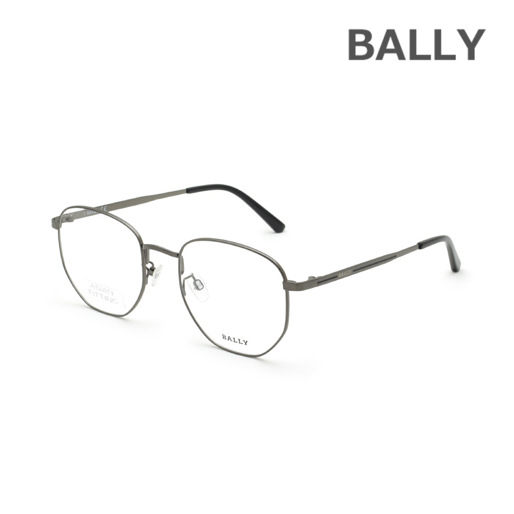 BALLY バリー メガネ 眼鏡 フレーム のみ BY5052-D/V-008 ガンメタル ノーズパッド メンズ【送料無料（※北海道・沖縄は配送不可）】