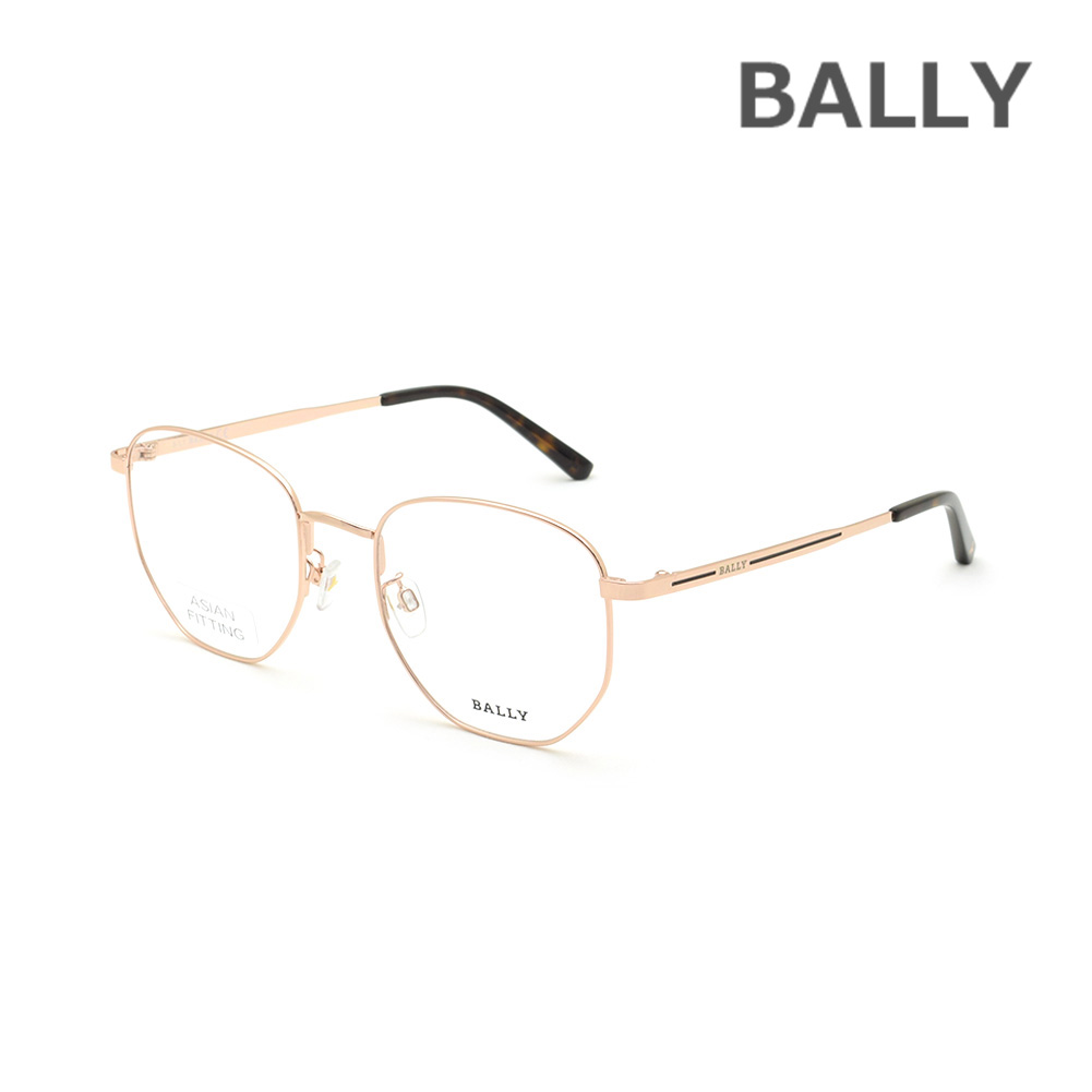 BALLY バリー メガネ 眼鏡 フレーム のみ BY5052-D/V-028 ローズゴールド ノーズパッド メンズ【送料無料（※北海道・沖縄は配送不可）】