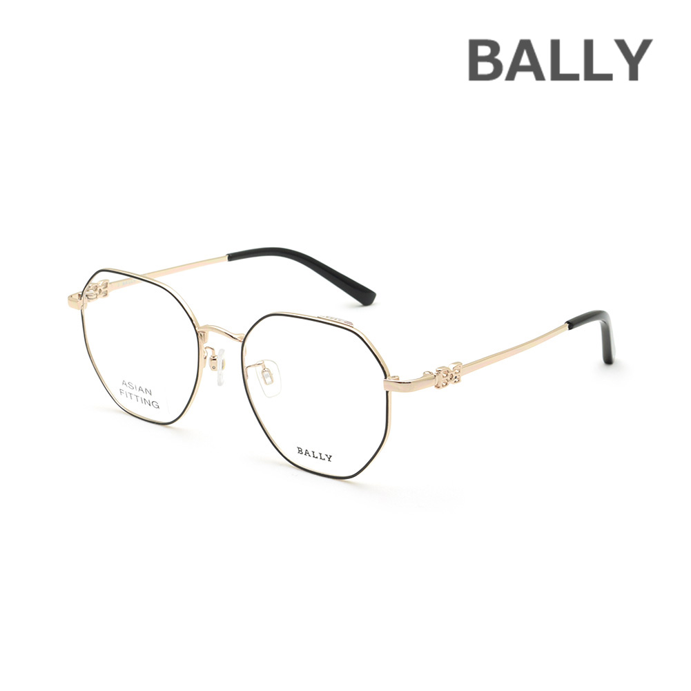BALLY バリー メガネ 眼鏡 フレーム のみ BY5054-D/V-005 ブラック ノーズパッド レディース【送料無料（※北海道・沖縄は配送不可）】