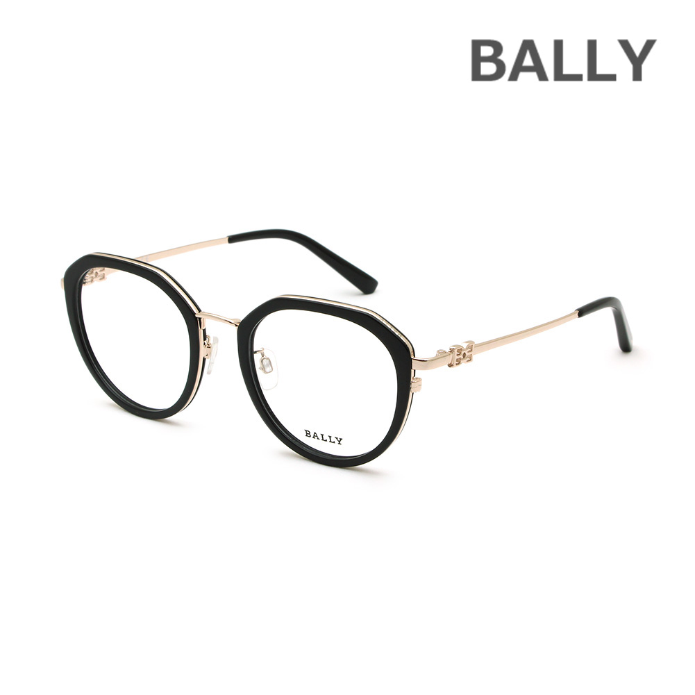 BALLY バリー メガネ 眼鏡 フレーム のみ BY5067-H/V-005 ブラック ノーズパッド レディース【送料無料（※北海道・沖縄は配送不可）】