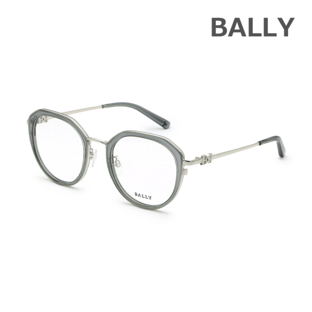 BALLY バリー メガネ 眼鏡 フレーム のみ BY5067-H/V-020 クリアグレー ノーズパッド レディース【送料無料（※北海道・沖縄は配送不可）】