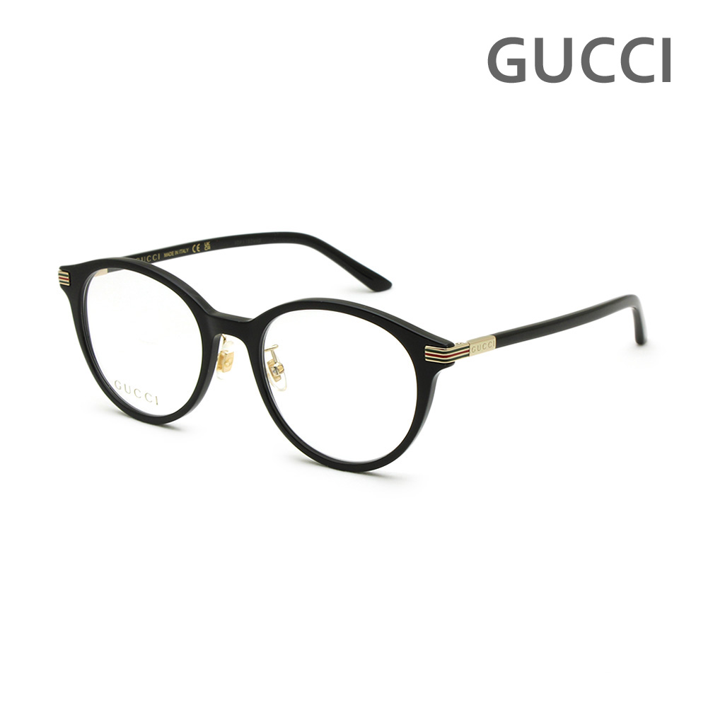 グッチ メガネ 眼鏡 フレーム のみ GG1454OK-001 ブラック ノーズパッド レディース GUCCI【送料無料(※北海道・沖縄は配送不可)】|タイムクラブ セレクト