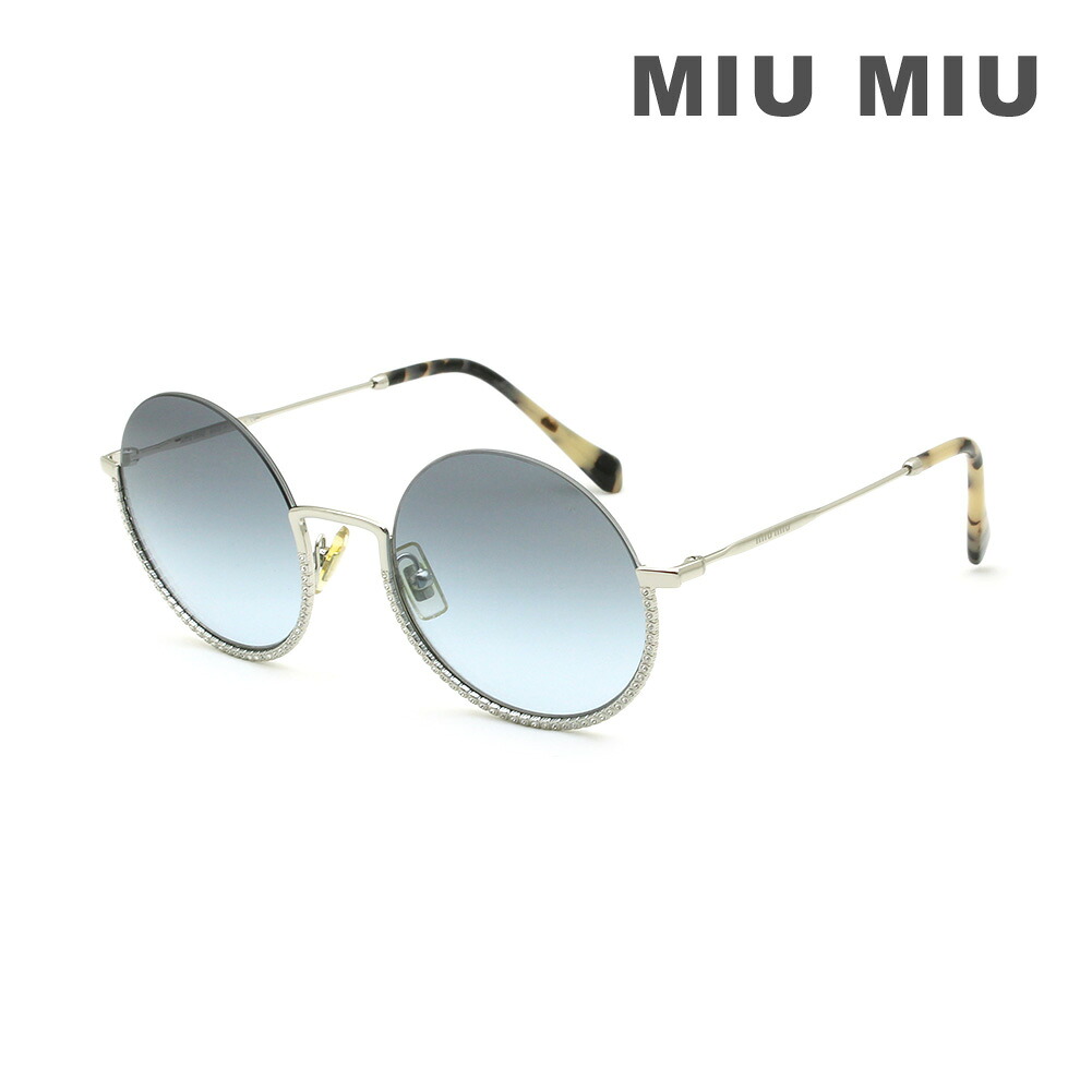 MIU MIU ミュウミュウ サングラス MU69US 1BC4R2 52 グレー ノーズパッド レディース SMU 69U 1BC-4R2【送料無料（※北海道・沖縄は配送不可）】｜タイムクラブ セレクト 28,379円